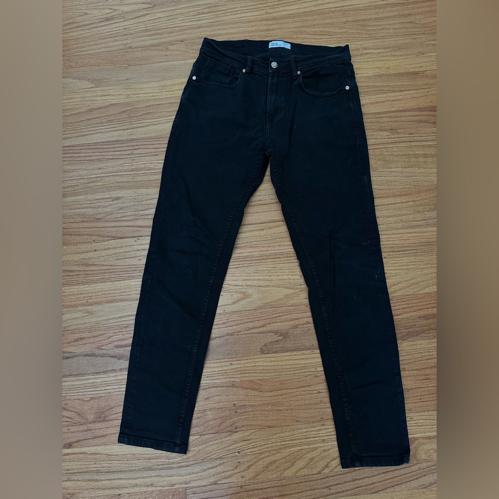 Zara Men’s Black Straight Jeans Size 31